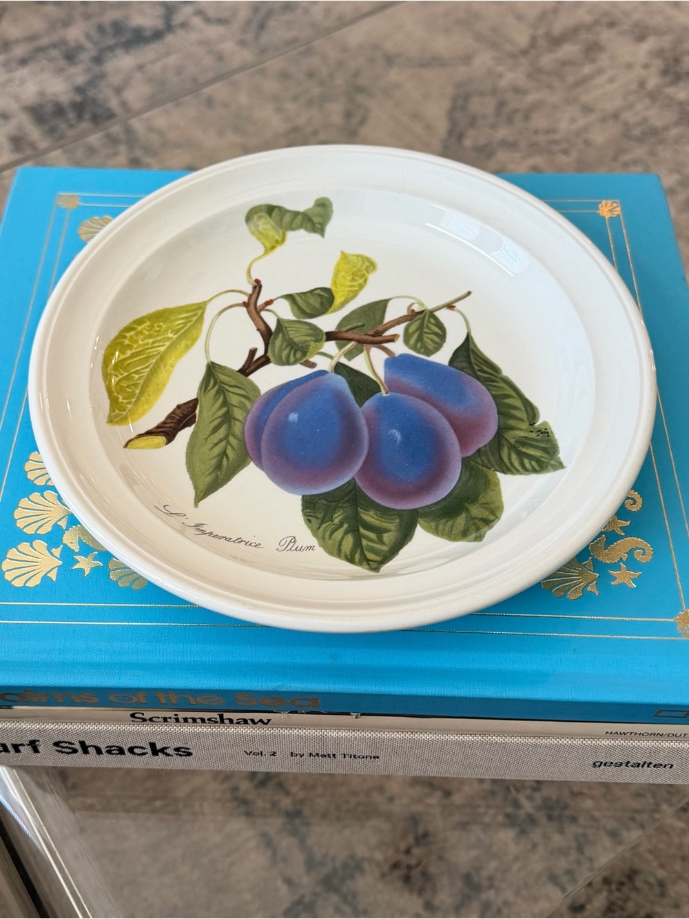 Vintage Portmeirion Pomona L'Imperatrice Plum Salad Plate